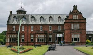 Former Crichton Royal Institution building now used as part of the Holiday Inn Dumfries
