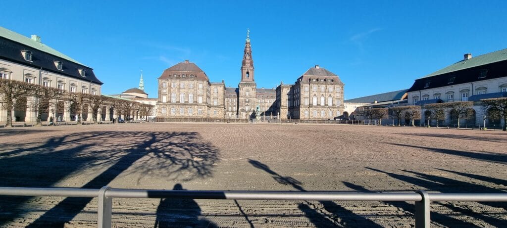 Christiansborg Palace ridebane and royal stables riding ground in Copenhagen on my Copenhagen walking tour