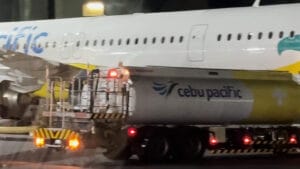 jet fuel truck refuelling aircraft with Jet A1 at airport